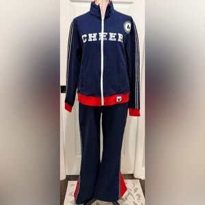 Vintage Disney Mickey Mouse Zip Up Cheerleader Set